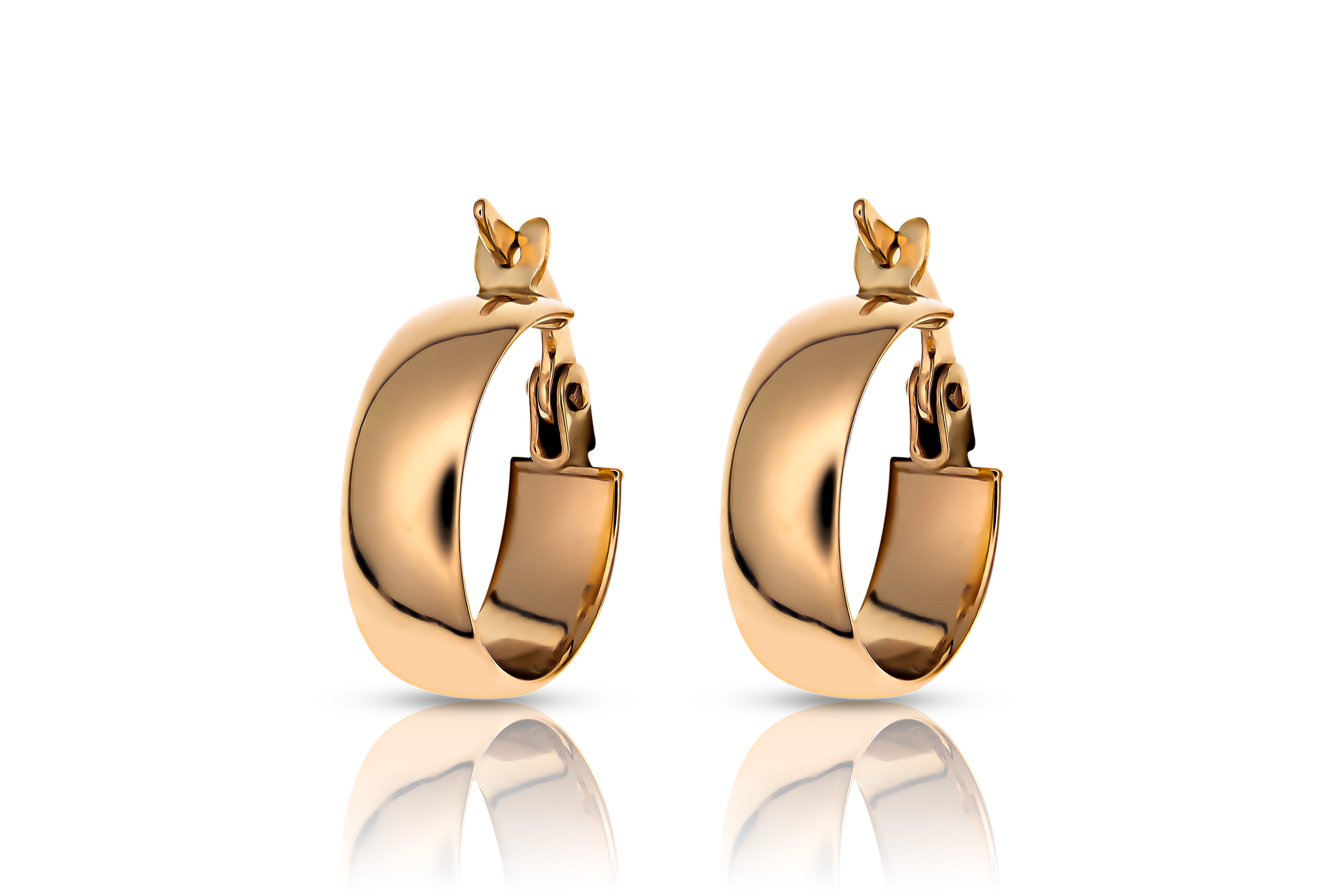 Guldörhängen creoler breda 18k