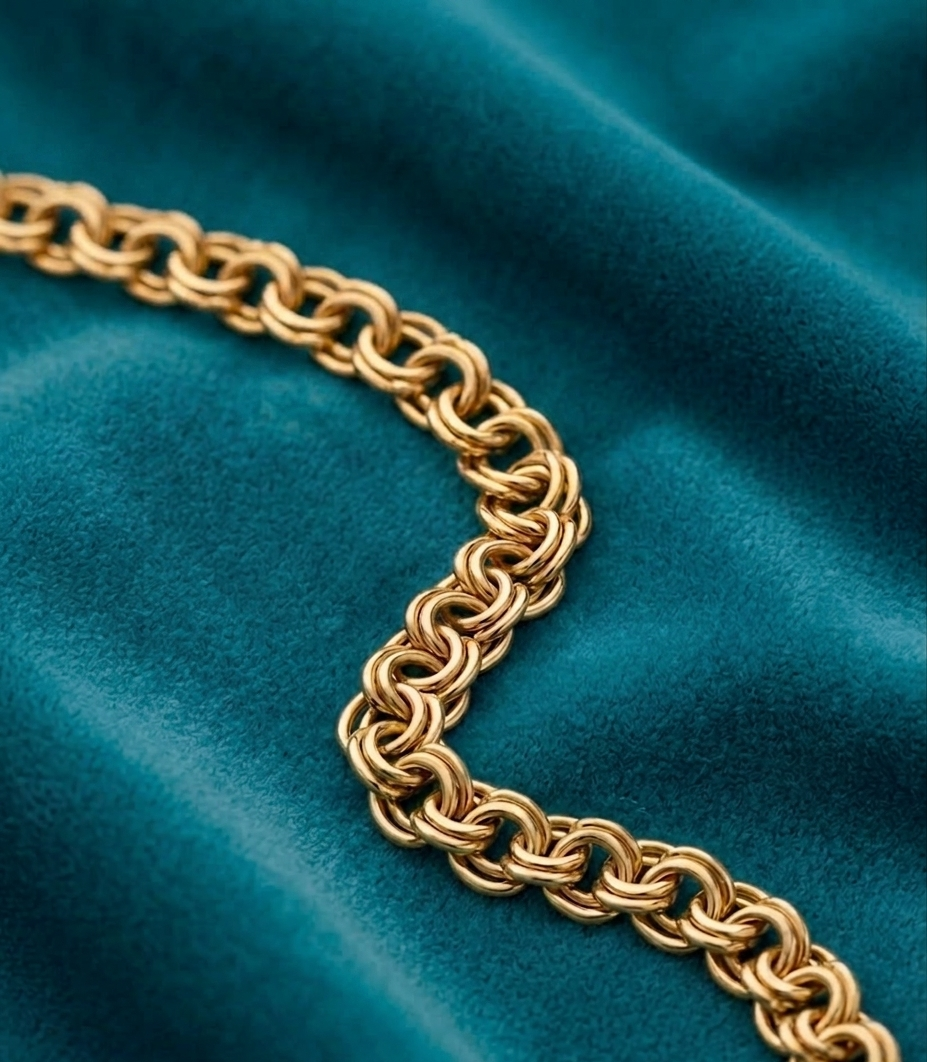 Nordic Bling collection bismarck necklaces, real gold and silver jewelry