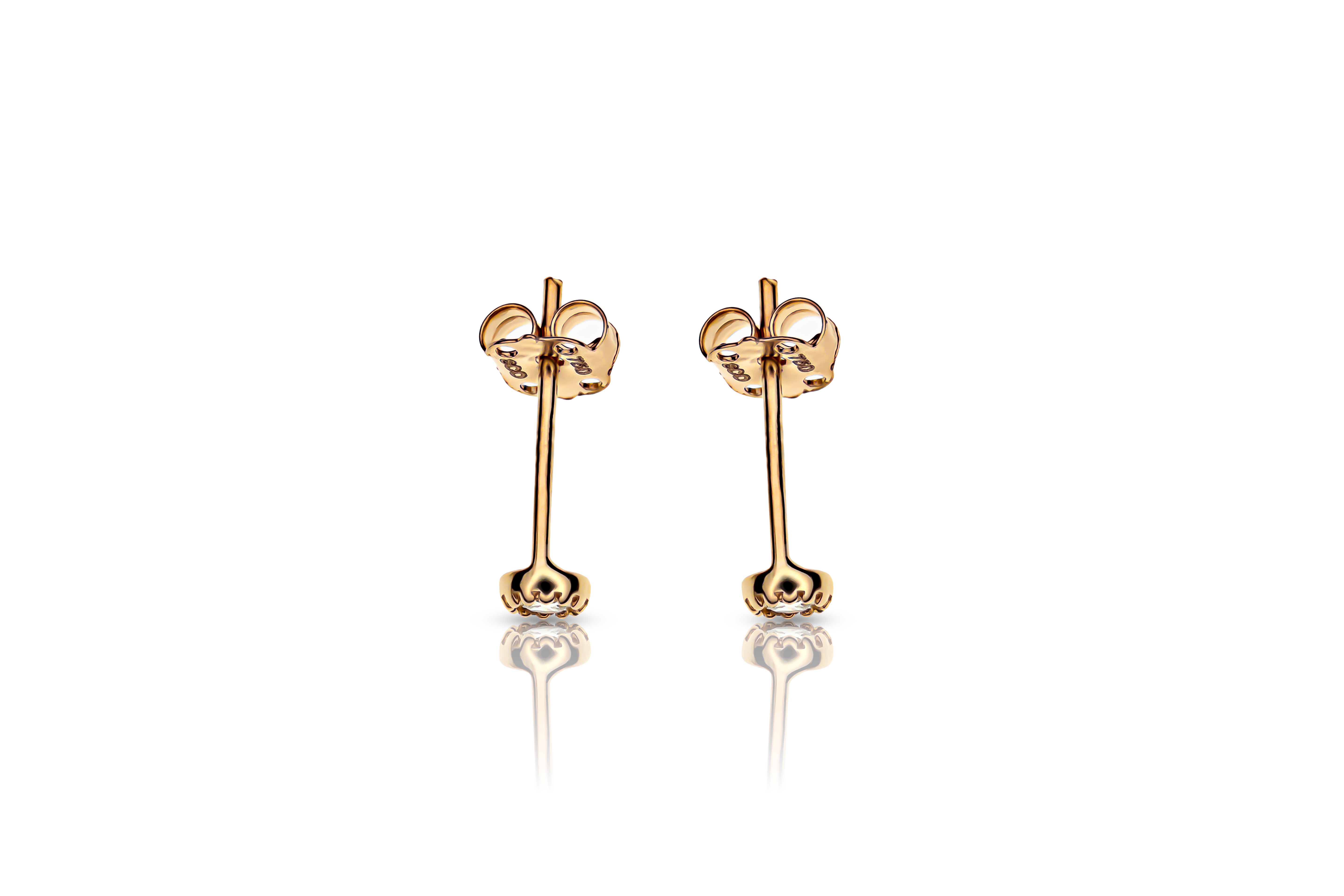 Guldörhängen zirkonia 18k