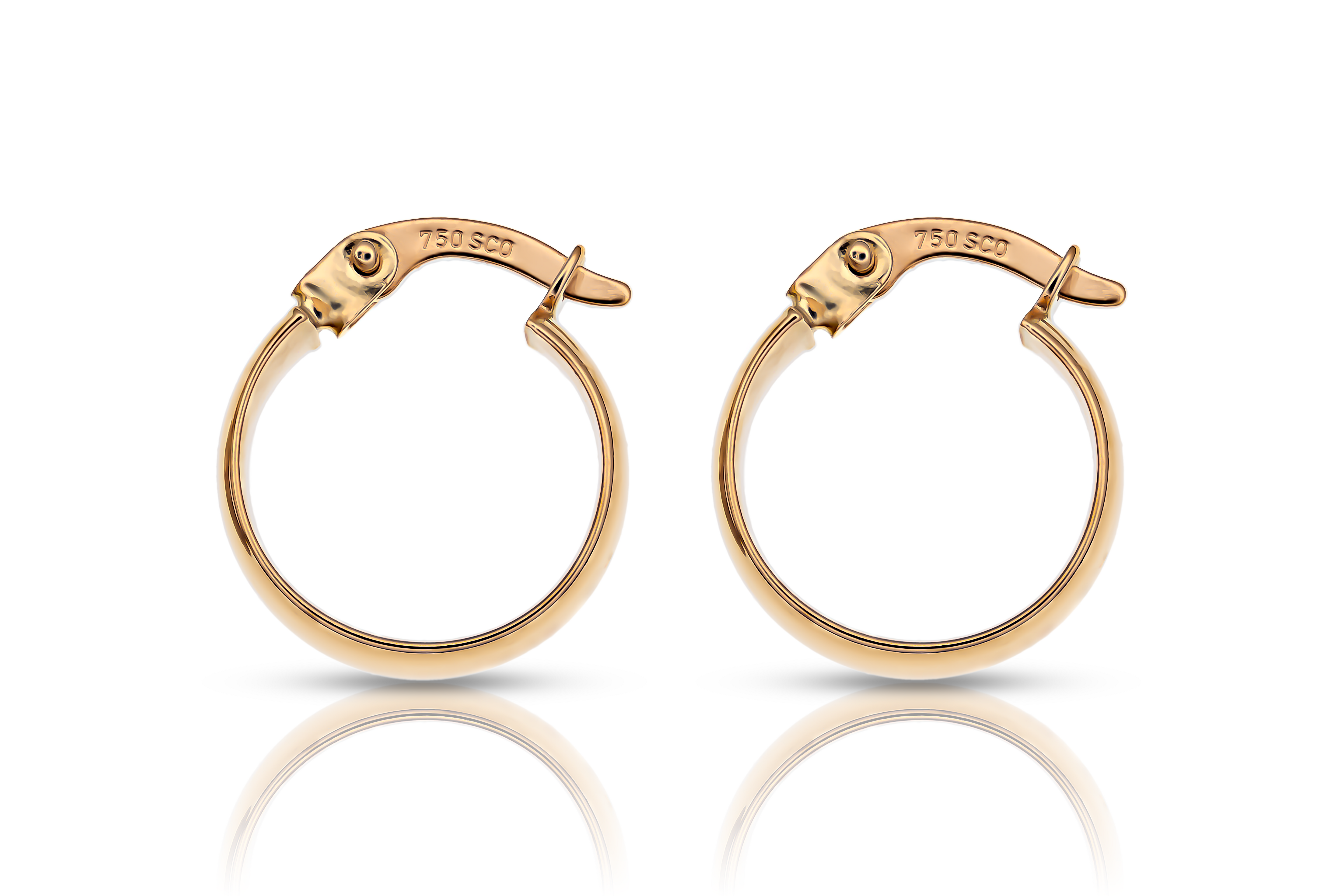 Guldörhängen creoler breda 18k