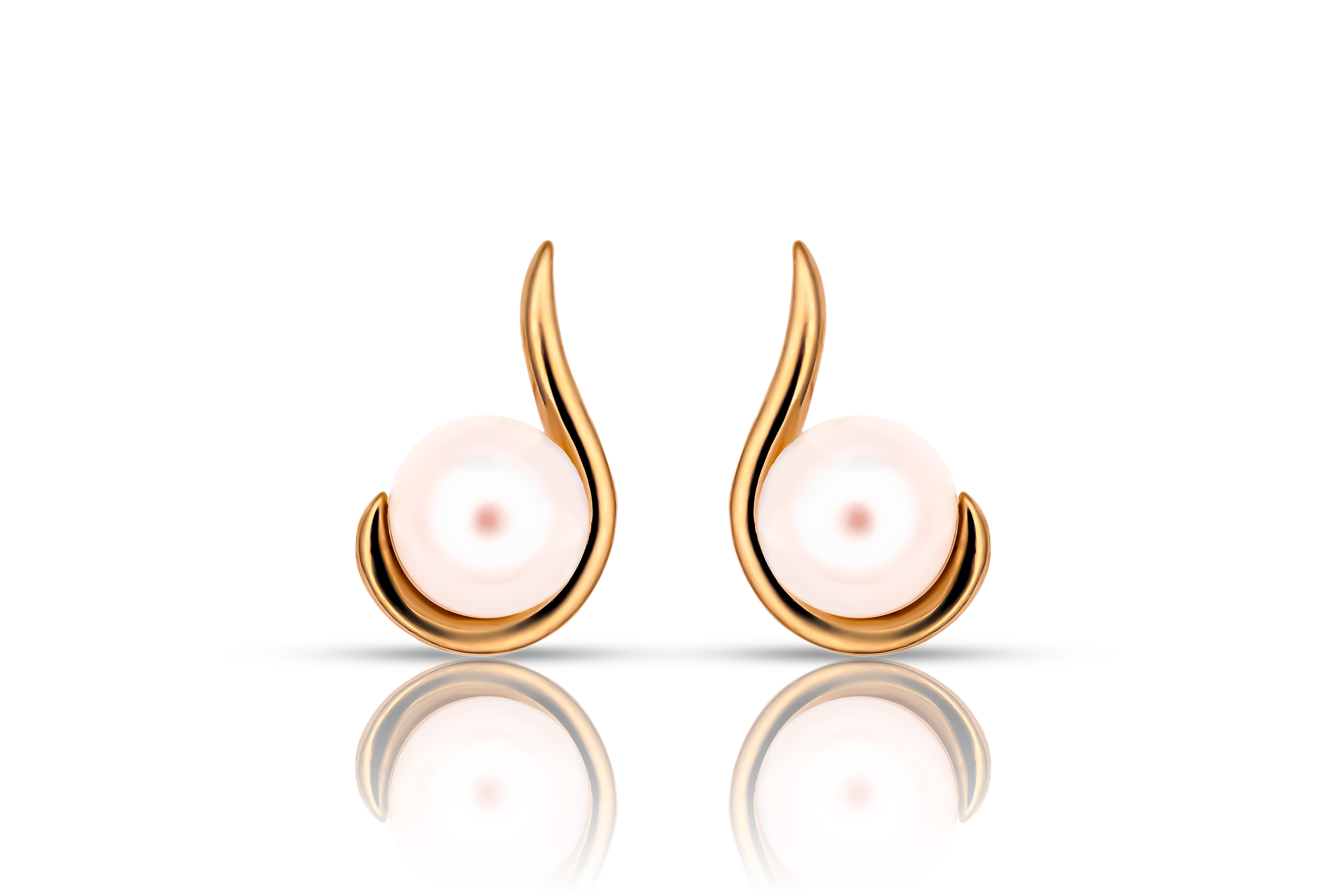 Guldörhängen sötvattenpärla 18k