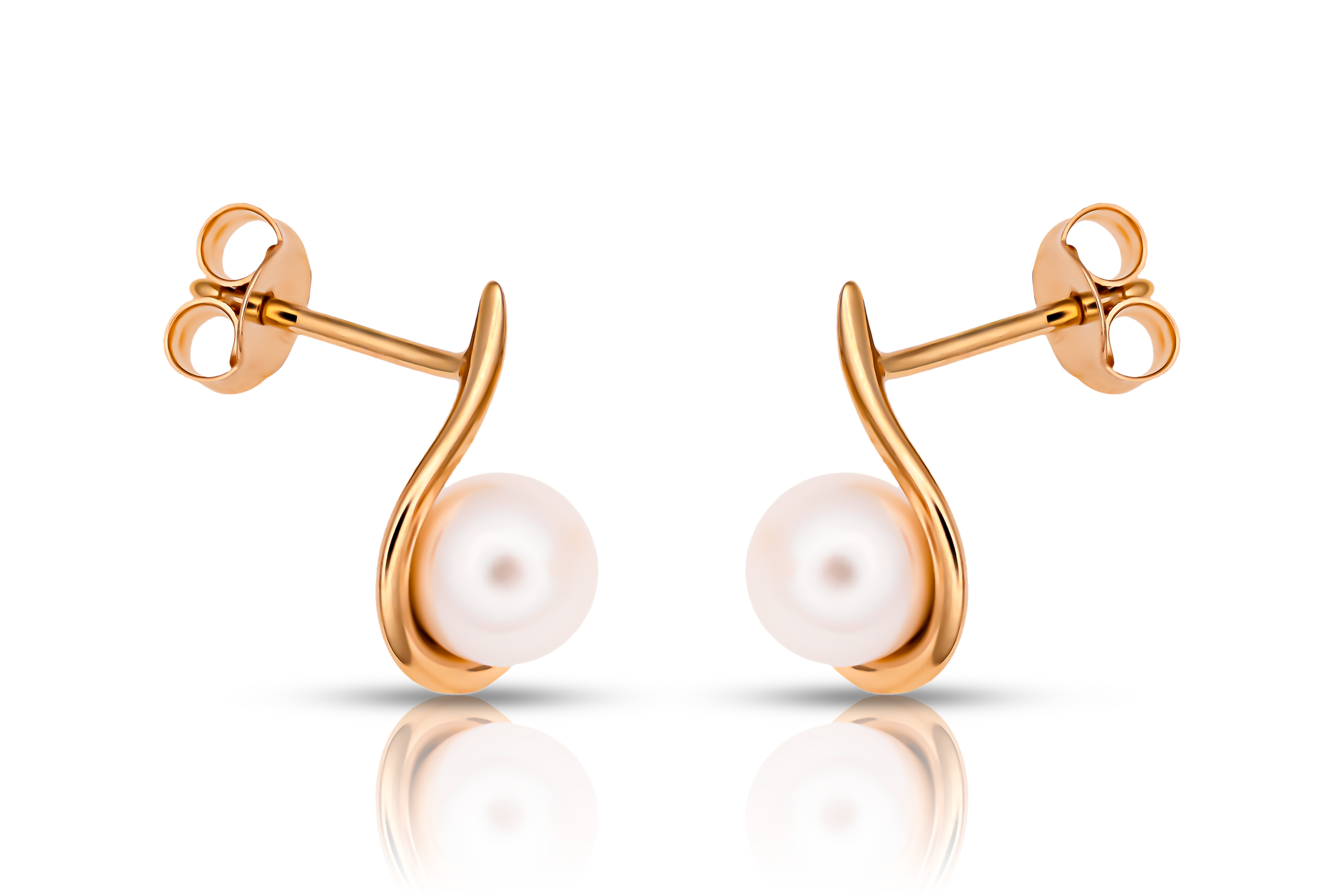 Guldörhängen sötvattenpärla 18k