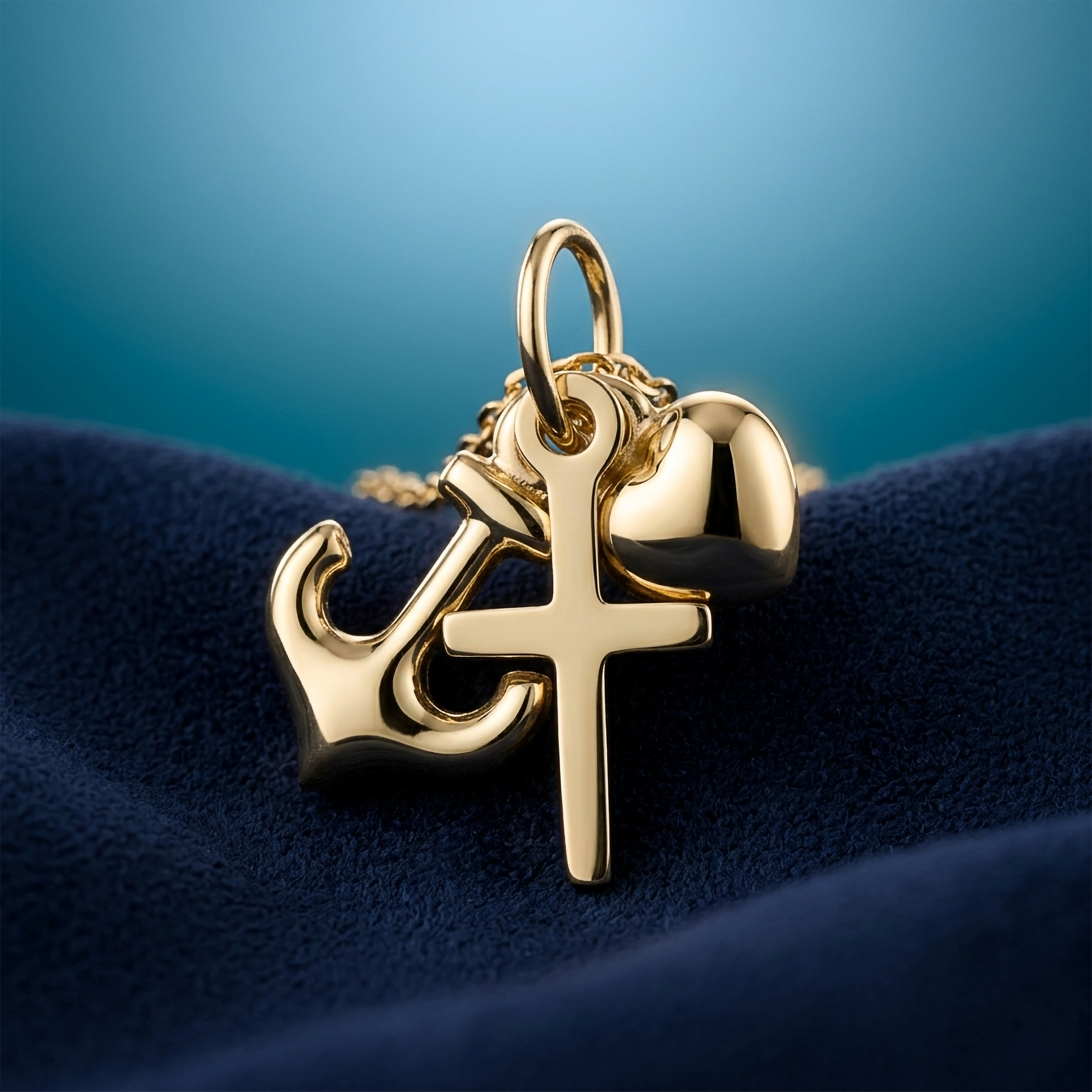 Nordic Bling collection gold pendants, real gold 18k and 14k jewelry