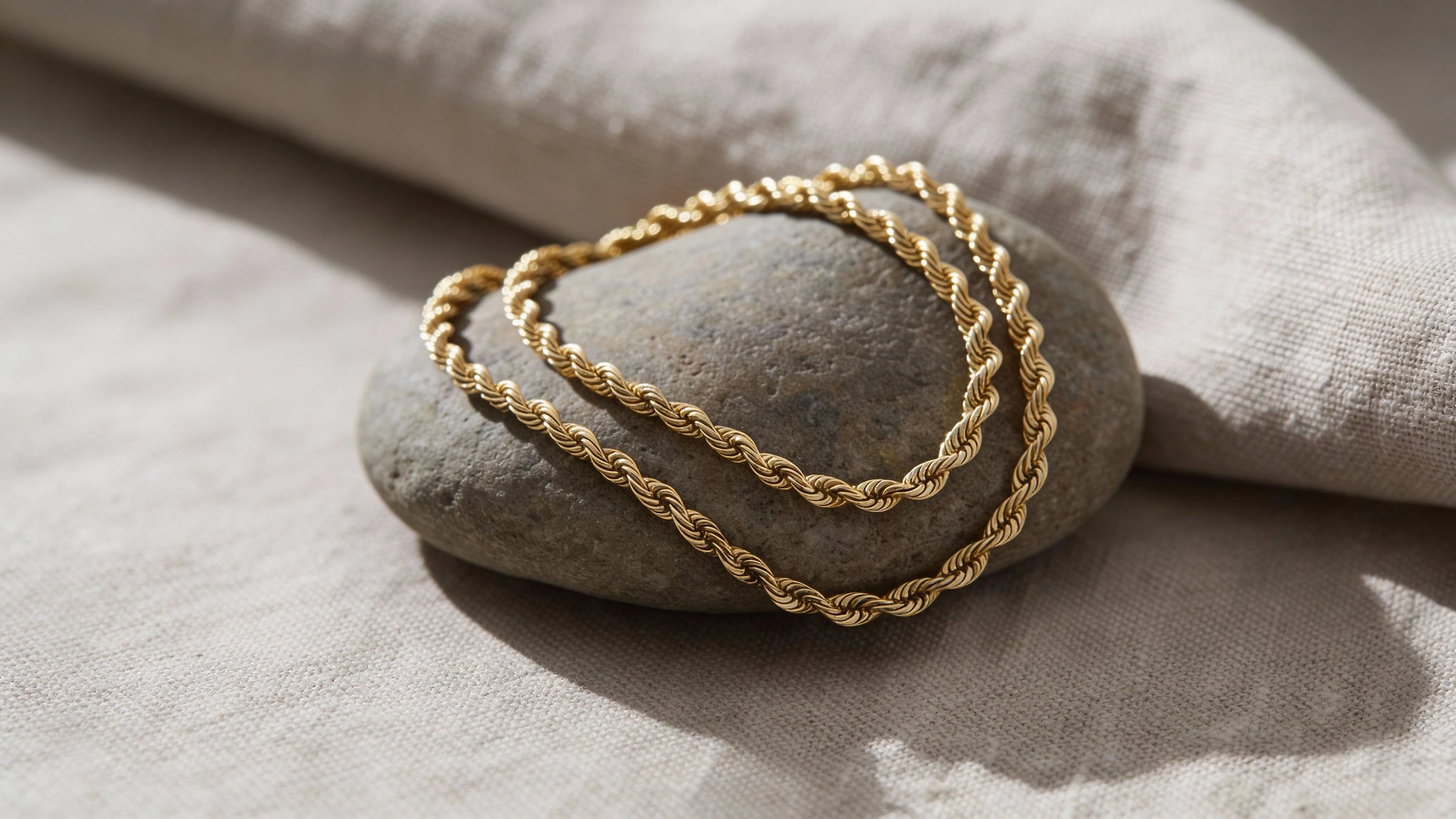 Nordic Bling collection 18K gold necklaces, real gold jewelry