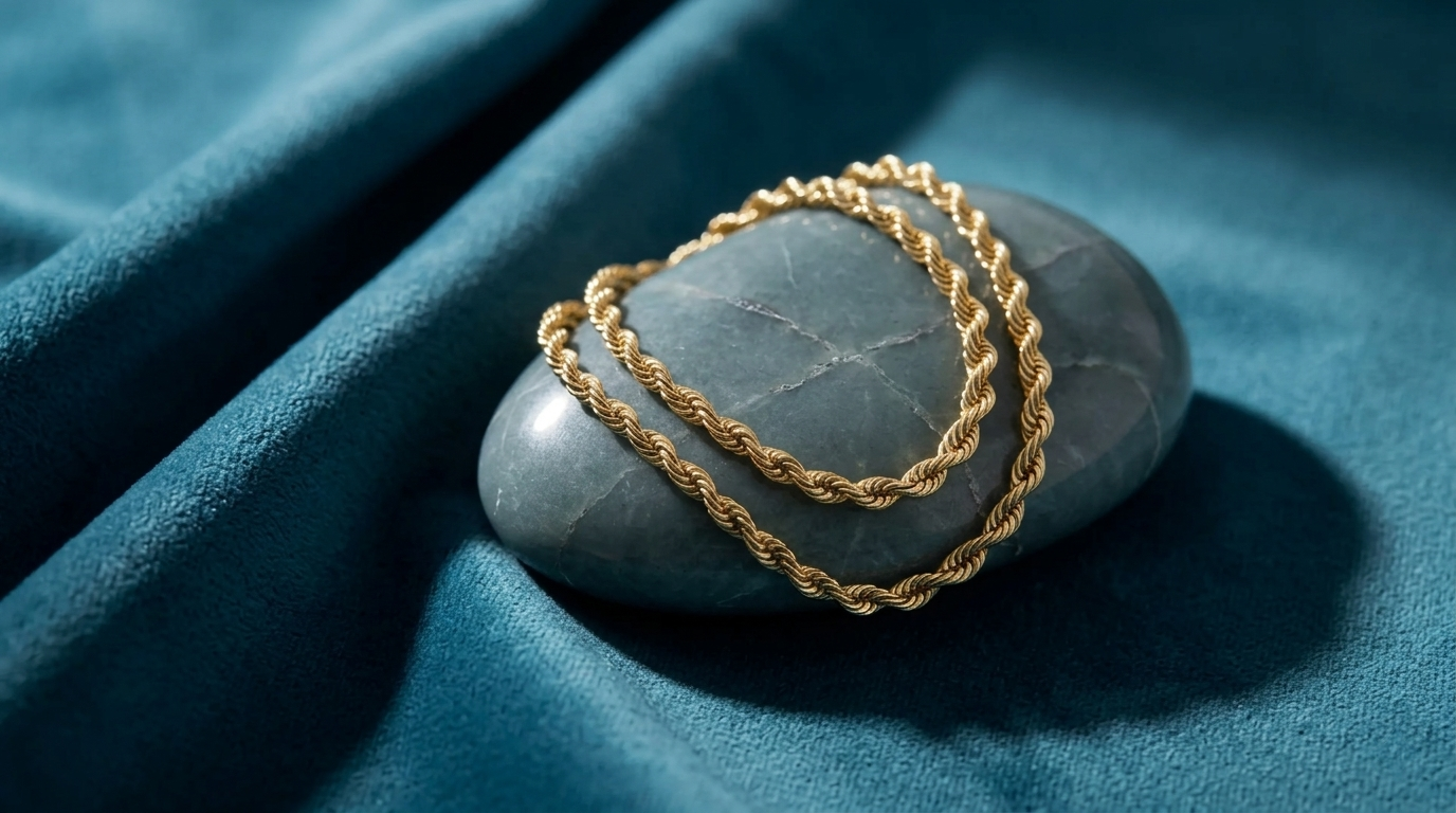 Nordic Bling kollektion halsband, äkta guld och silver smycken